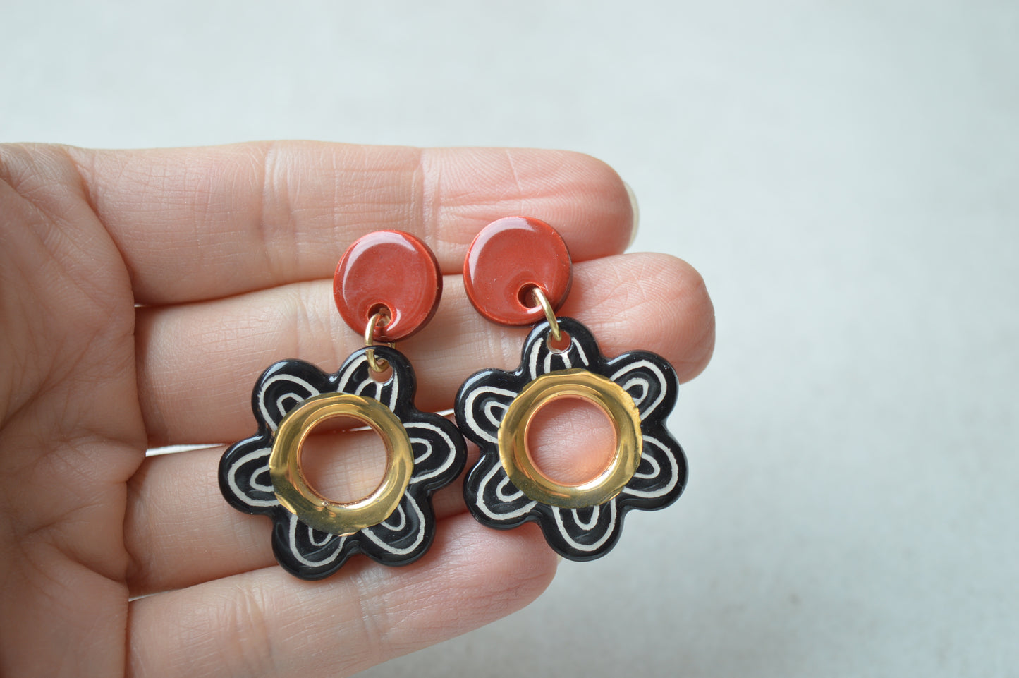 Ceramic Earrings No. 106