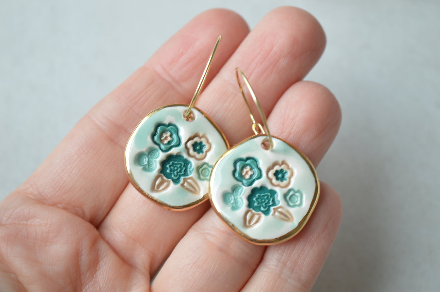 Ceramic earrings No. 198