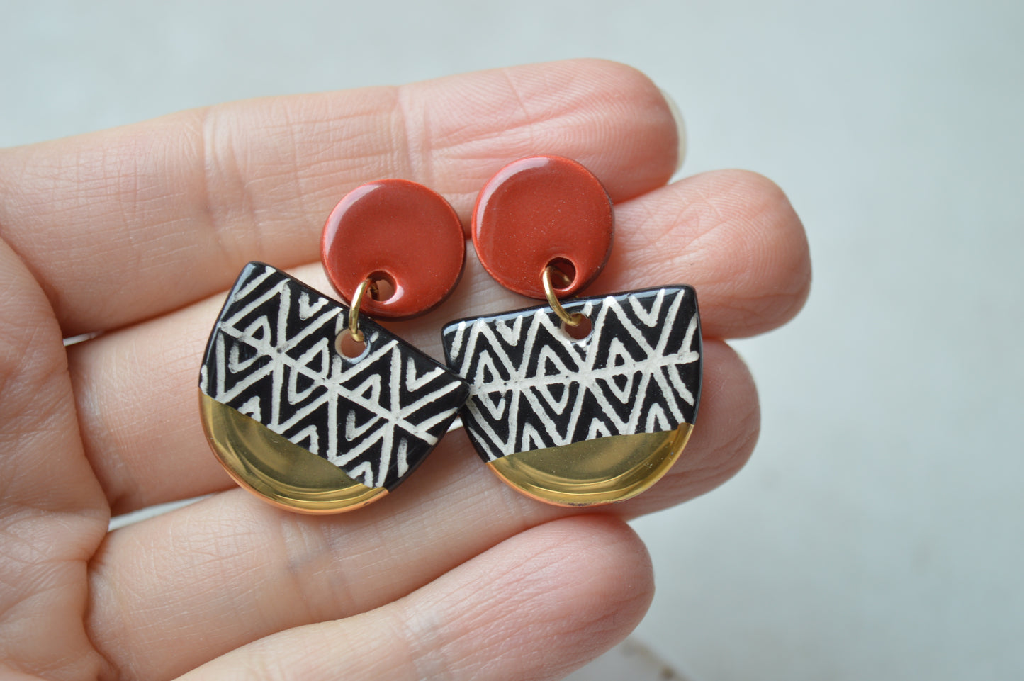 Ceramic Earrings No. 105