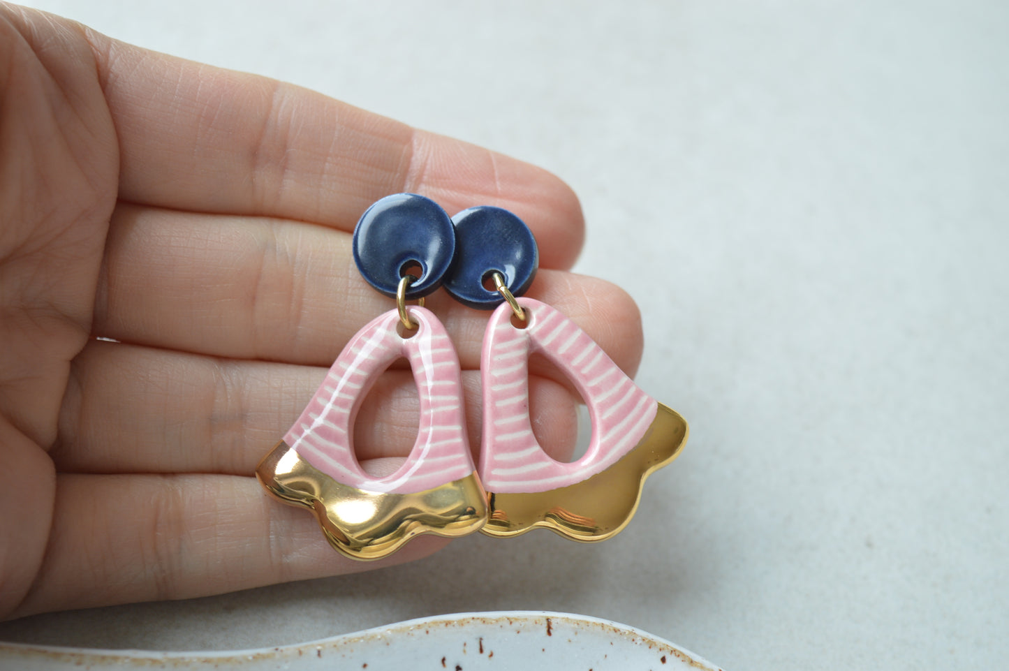 Ceramic Earrings No. 126