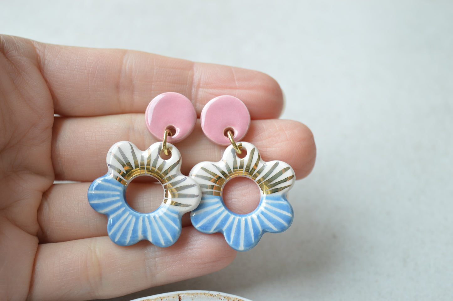 Ceramic Earrings No. 127