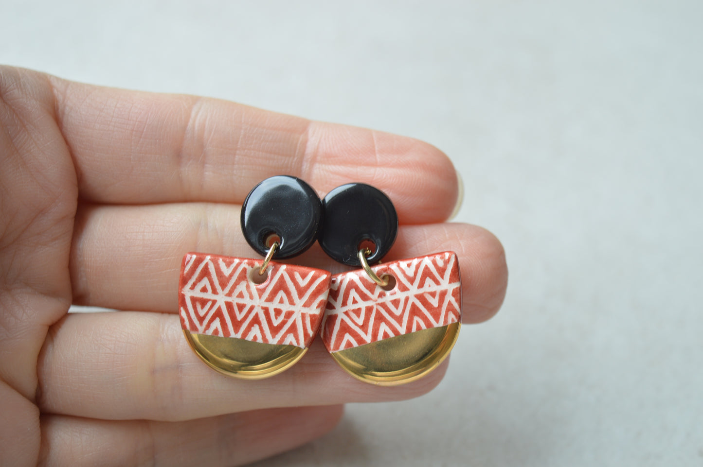 Ceramic Earrings No. 107