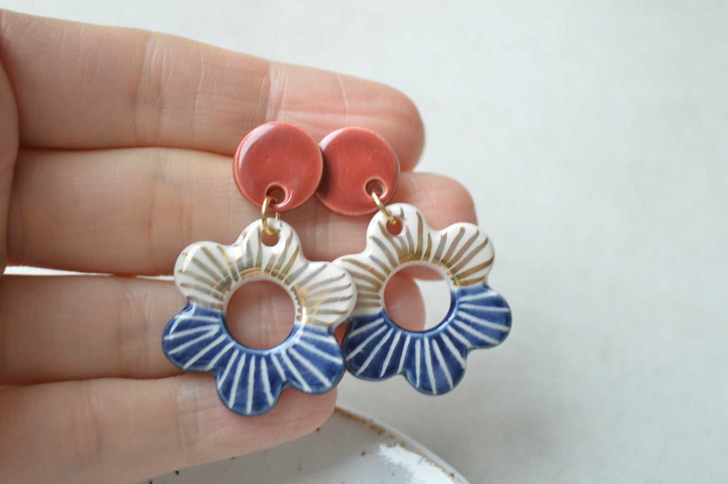 Ceramic Earrings No. 140
