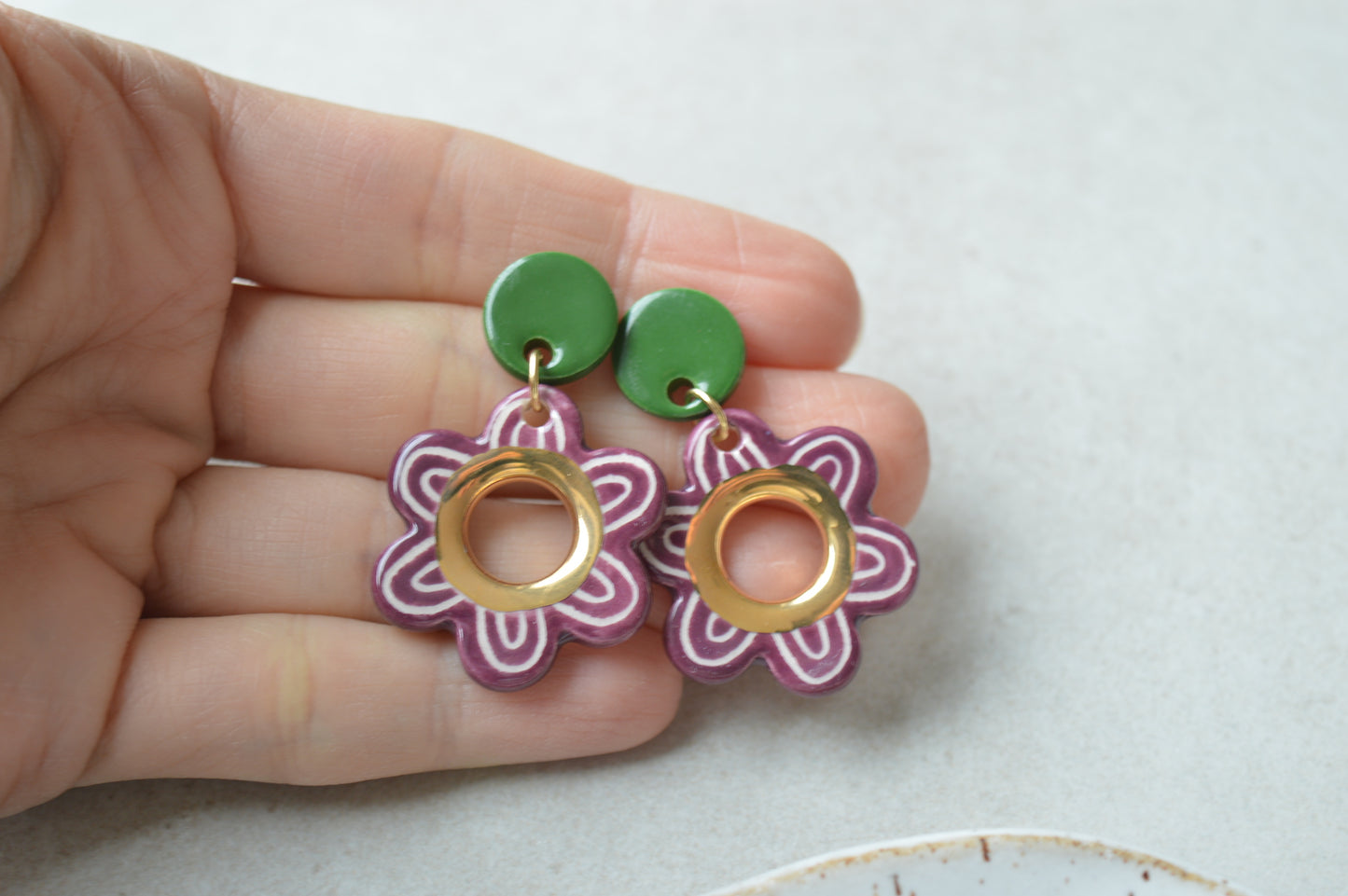 Ceramic Earrings No. 151