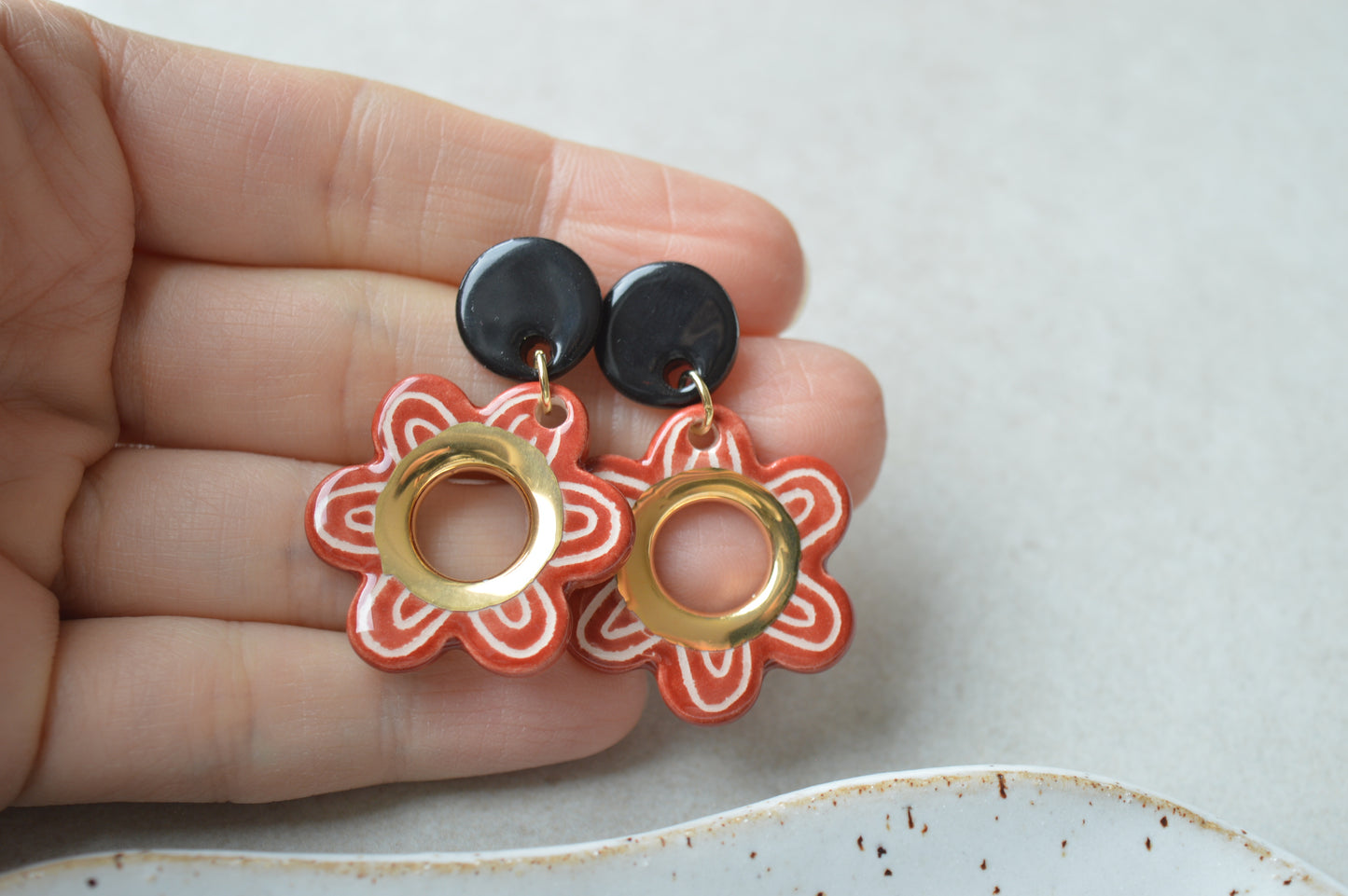 Ceramic Earrings No. 103