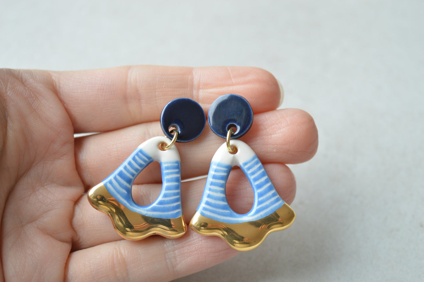 Ceramic Earrings No. 117
