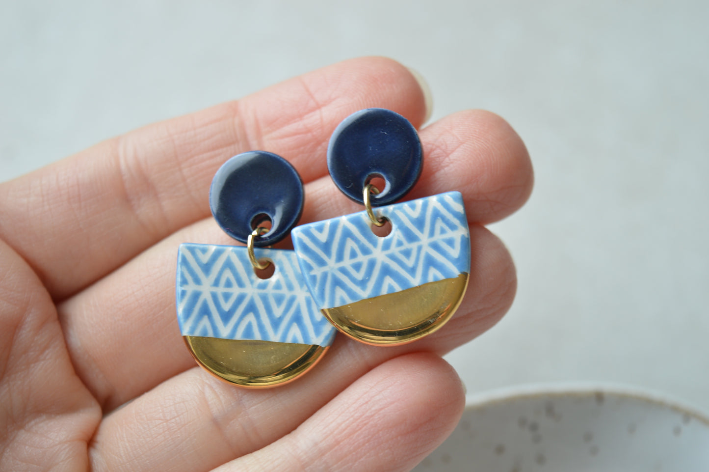 Ceramic Earrings No. 118