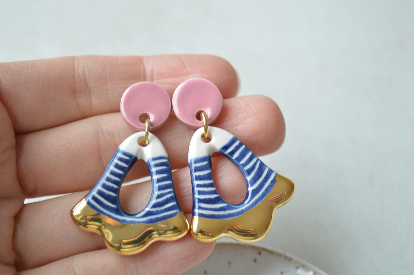 Ceramic Earrings No. 132