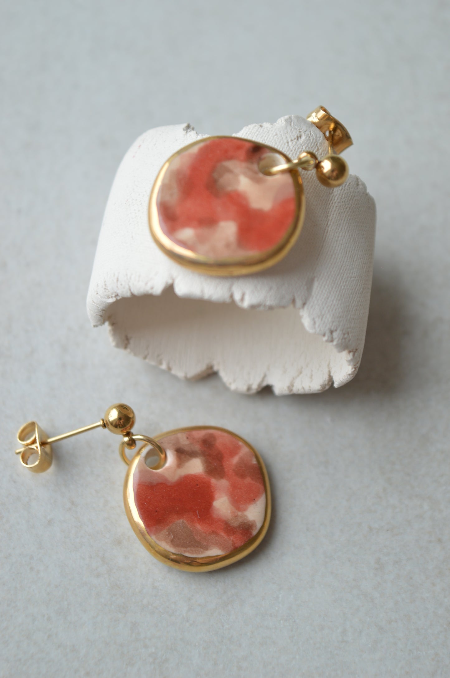 Ceramic Earrings No. 169