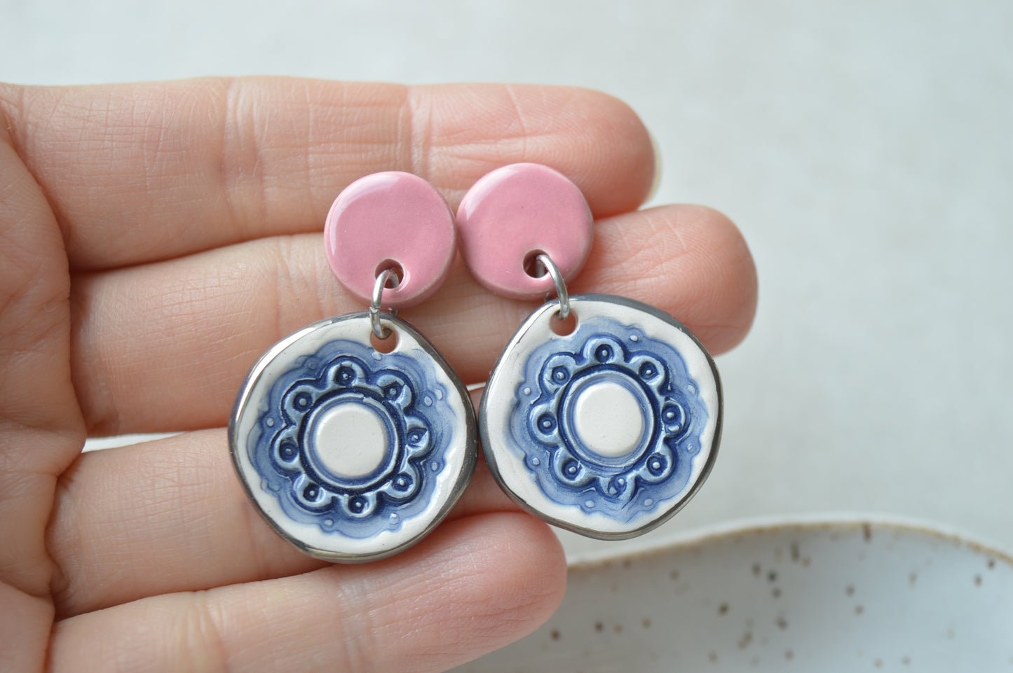 Ceramic Earrings No. 136