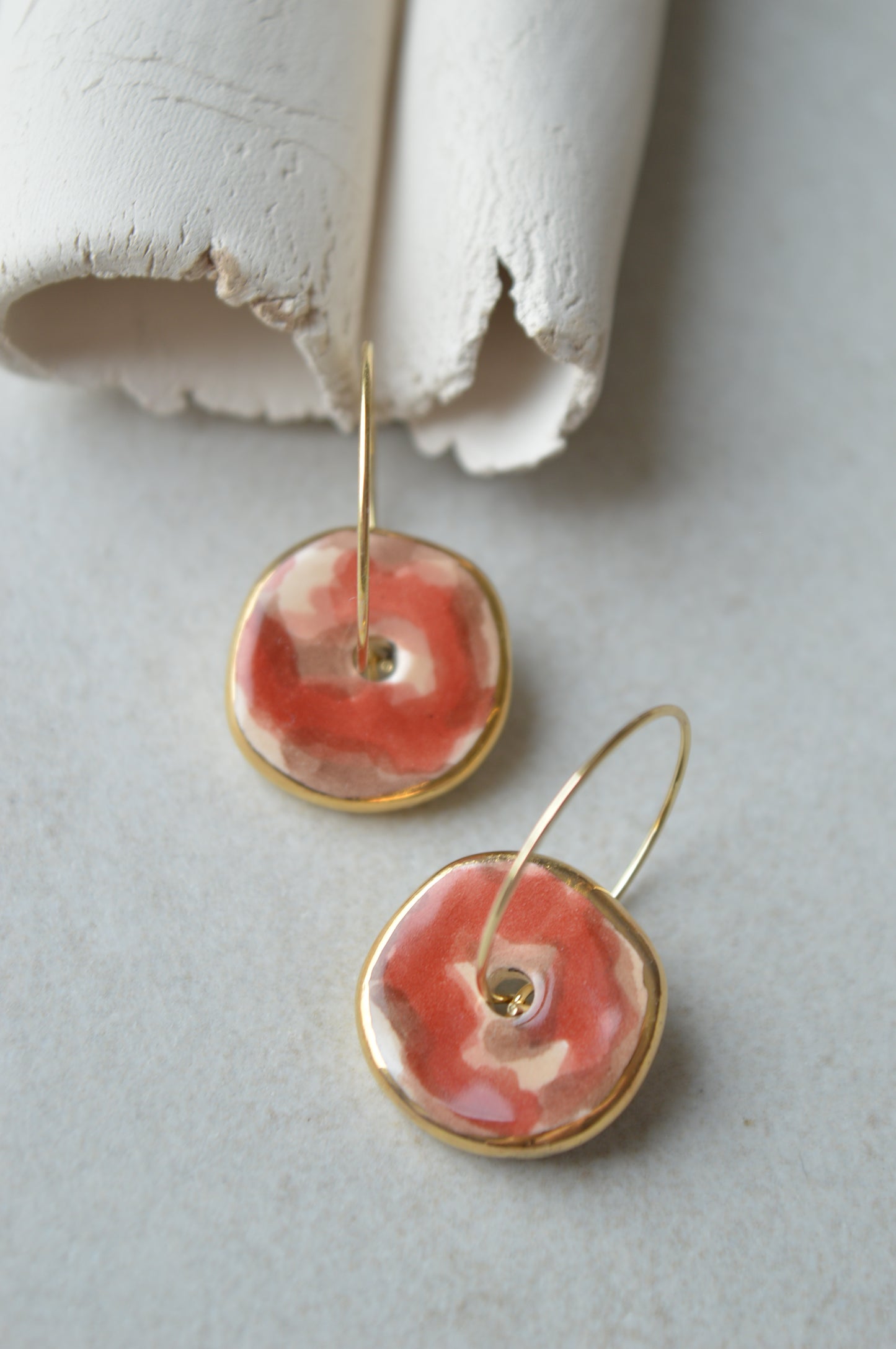 Ceramic earrings No. 186