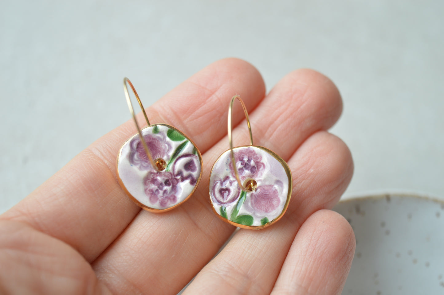 Ceramic Earrings No. 158