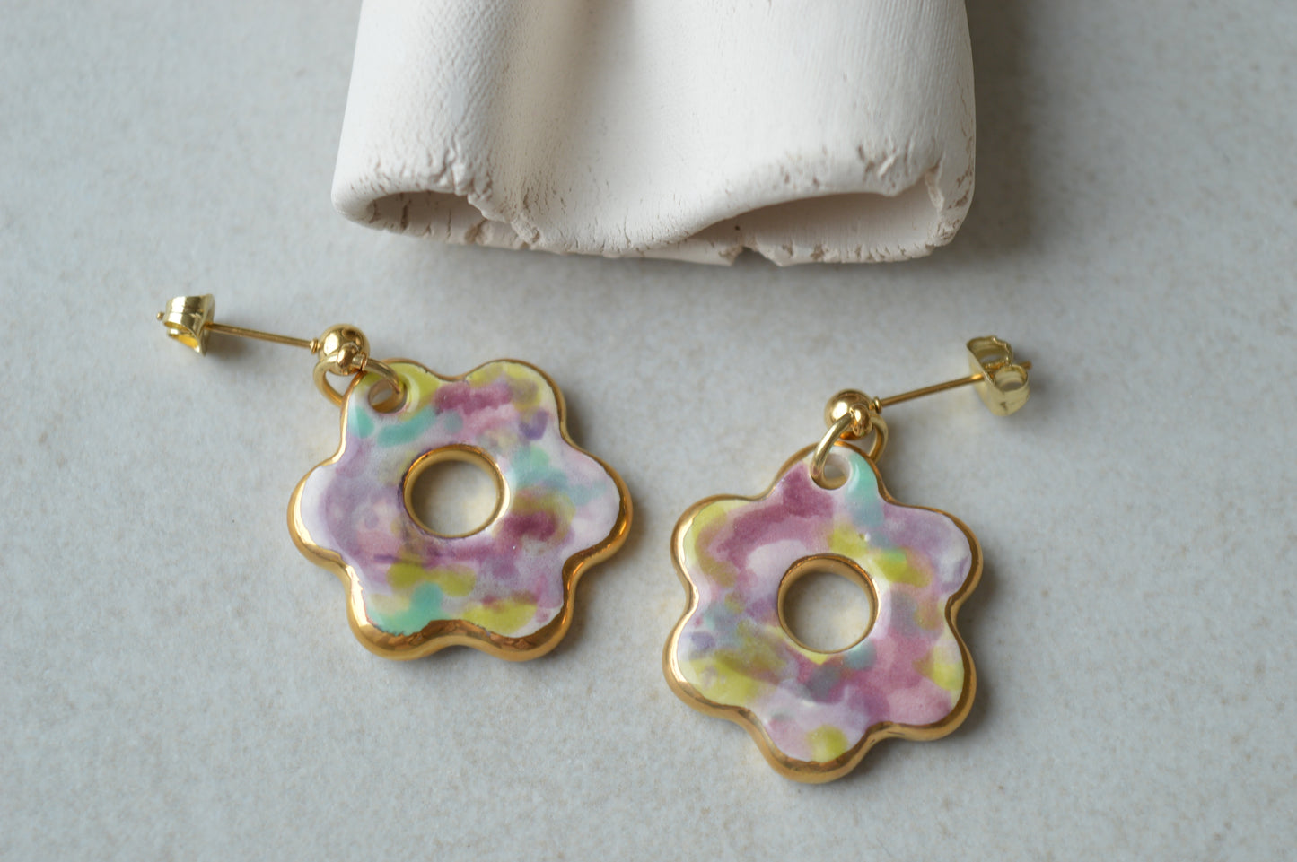 Ceramic earrings No. 203