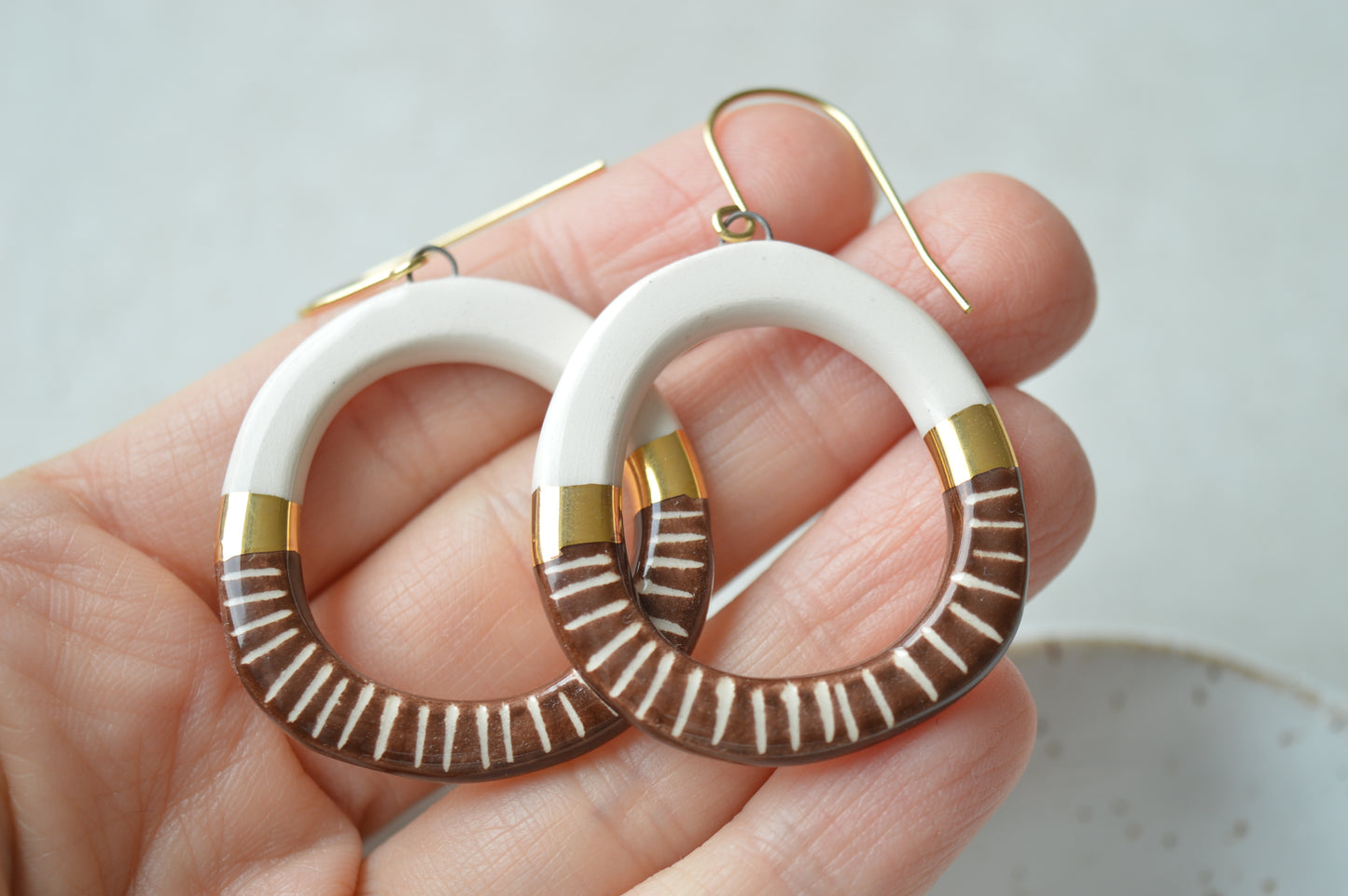 Ceramic Earrings No. 148