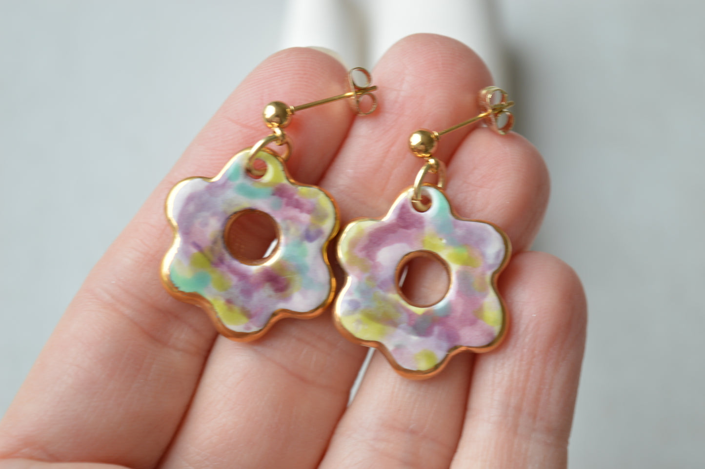 Ceramic earrings No. 203
