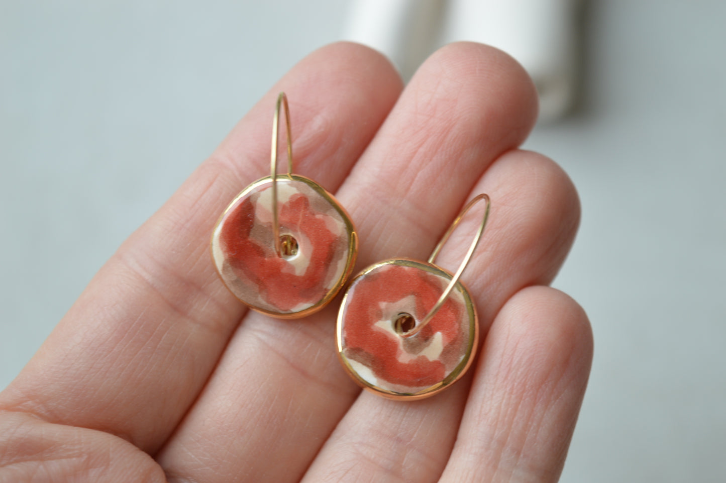 Ceramic earrings No. 186