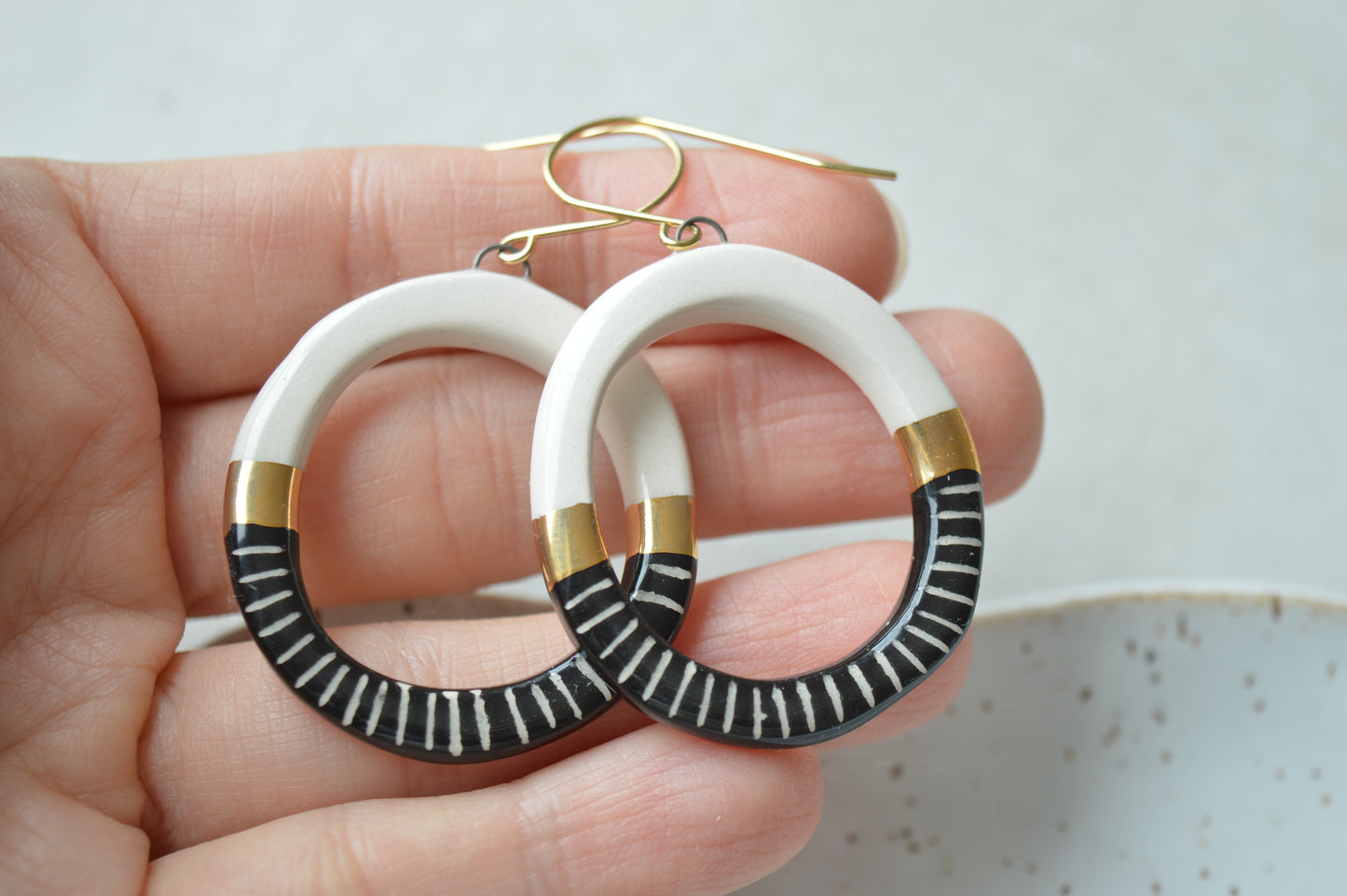 Ceramic Earrings No. 111