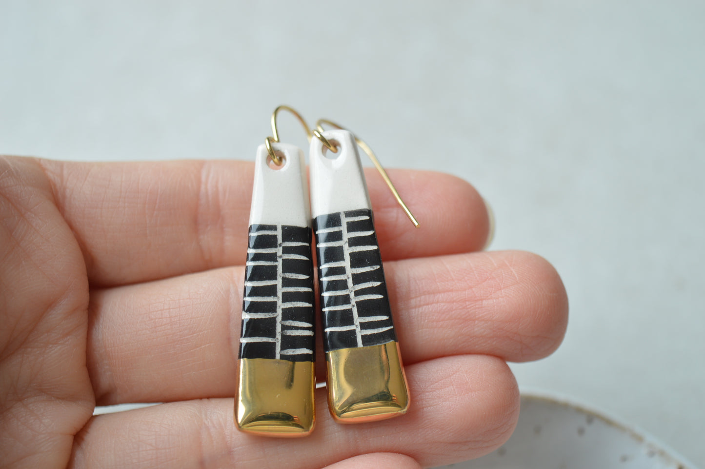 Ceramic Earrings No. 109
