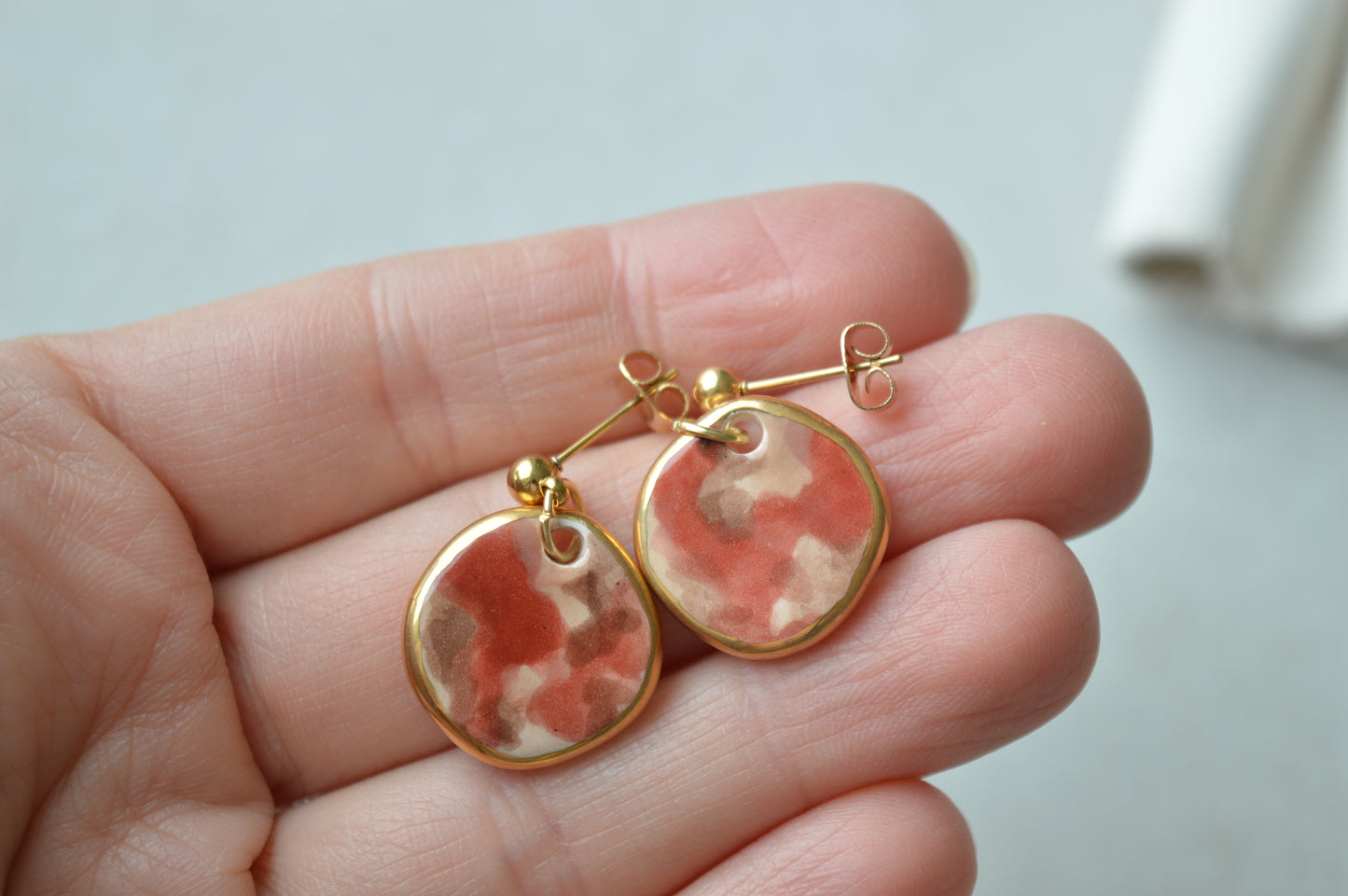 Ceramic Earrings No. 169
