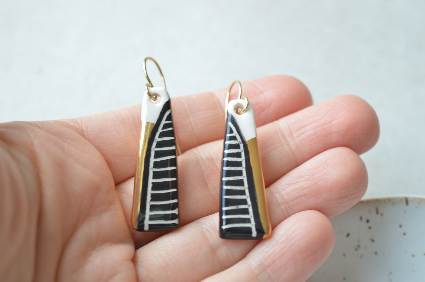 Ceramic Earrings No. 115