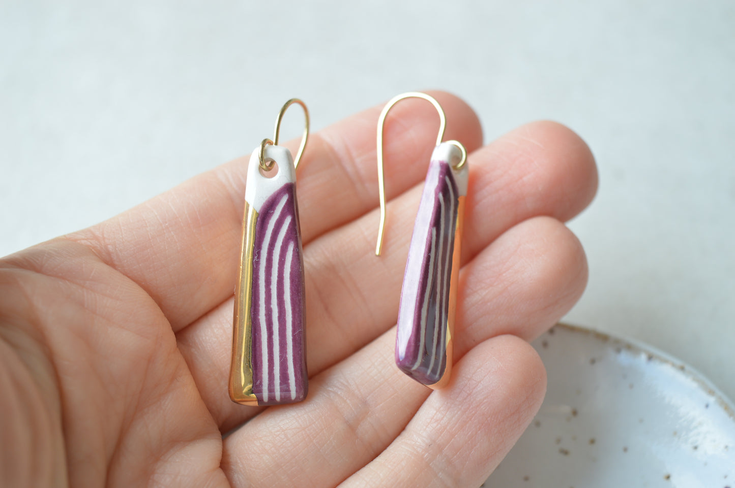 Ceramic Earrings No. 155