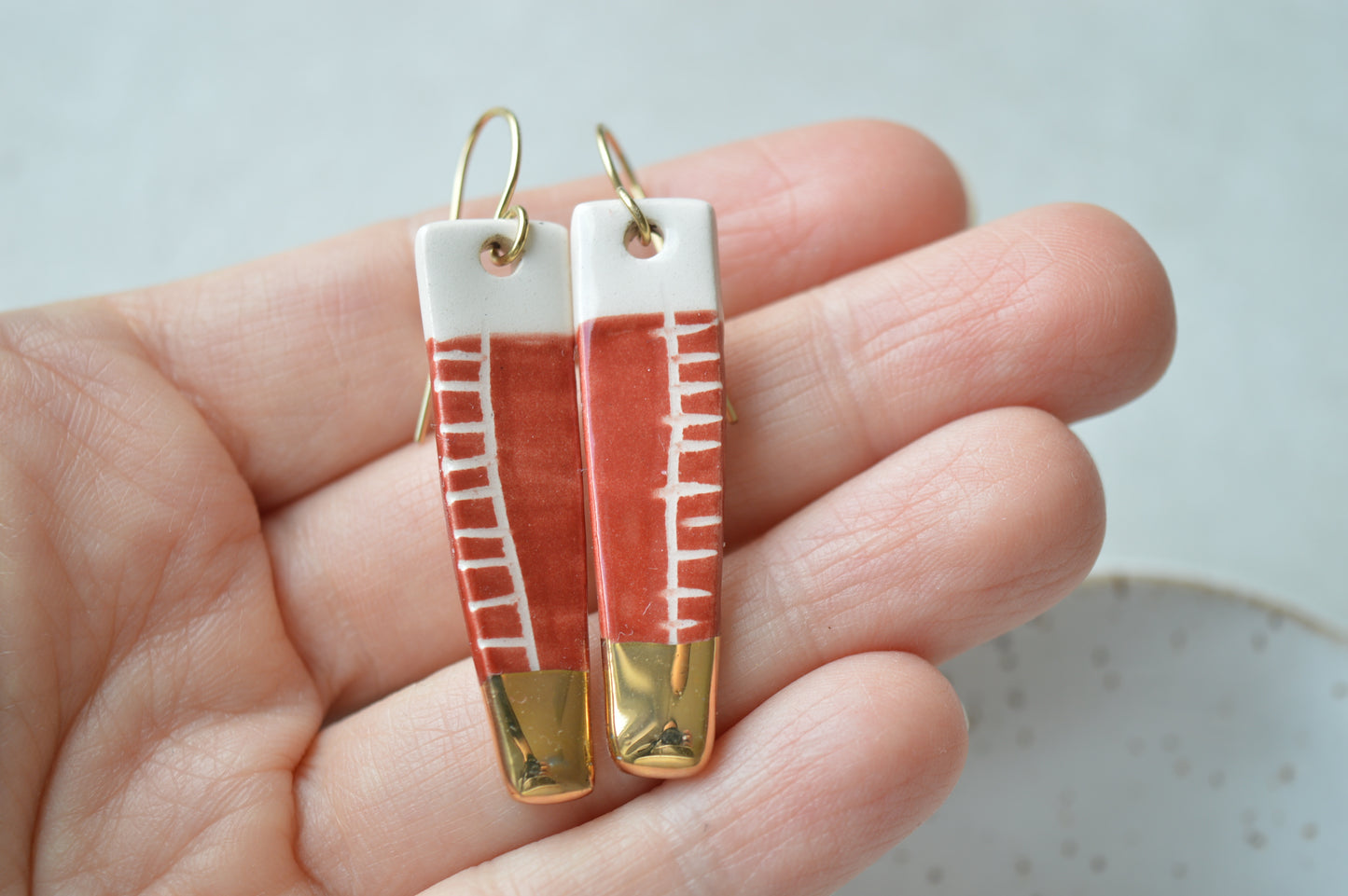 Ceramic Earrings No. 112