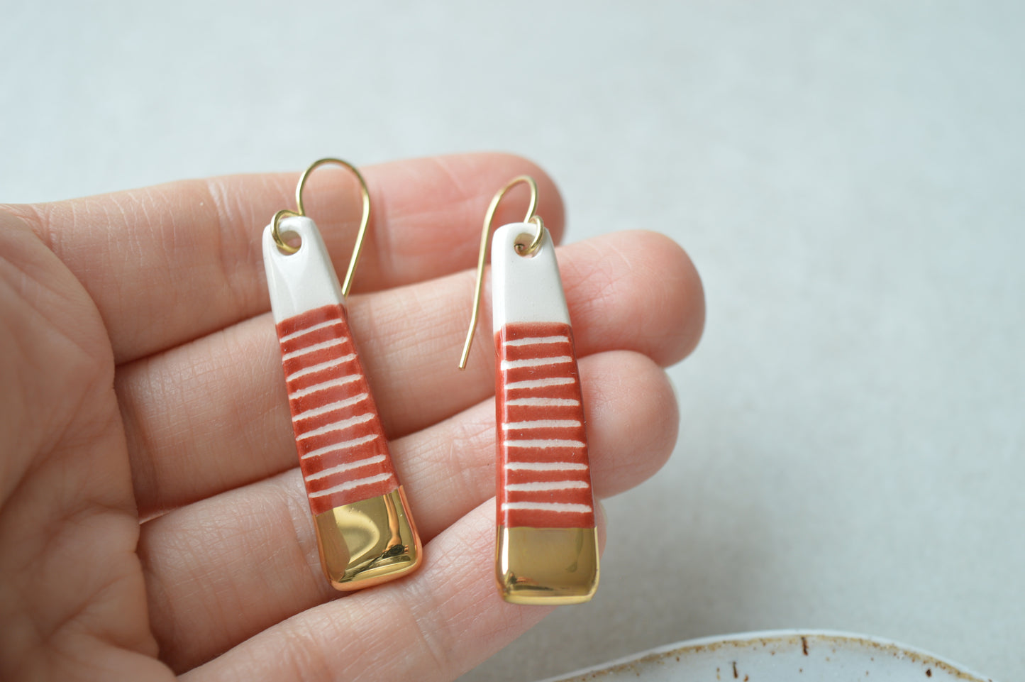 Ceramic Earrings No. 114