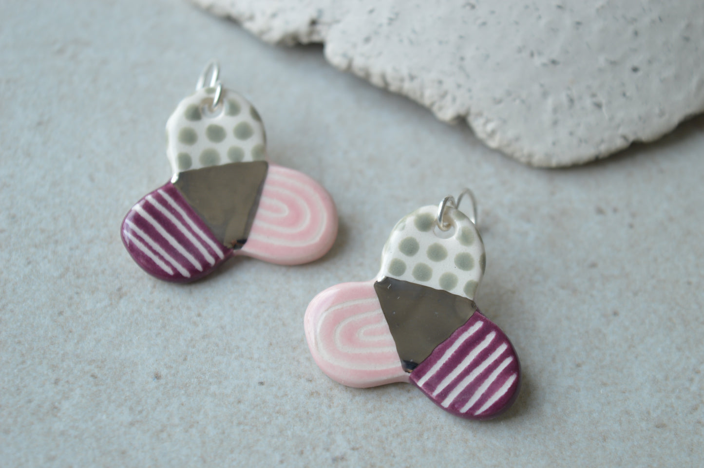 Ceramic Earrings No. 160