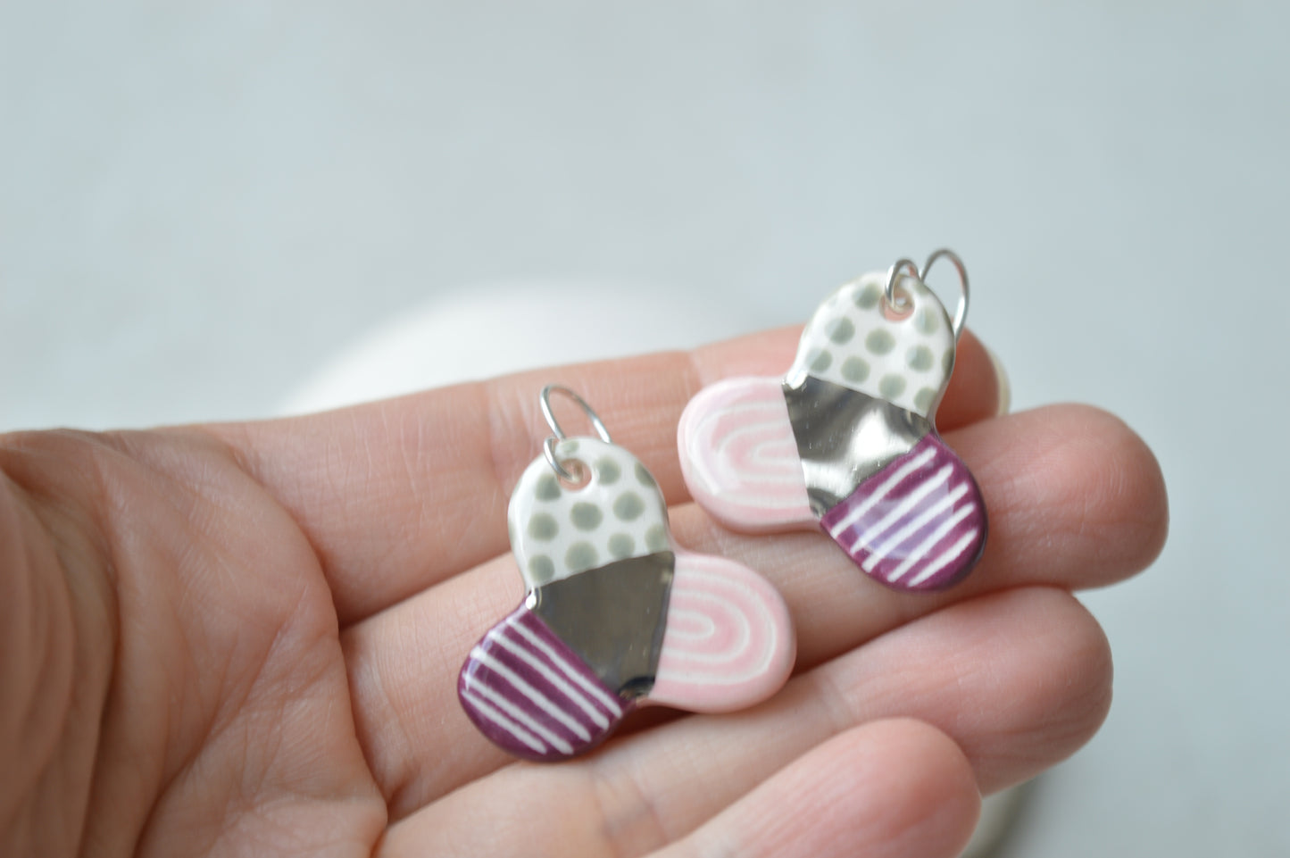 Ceramic Earrings No. 160