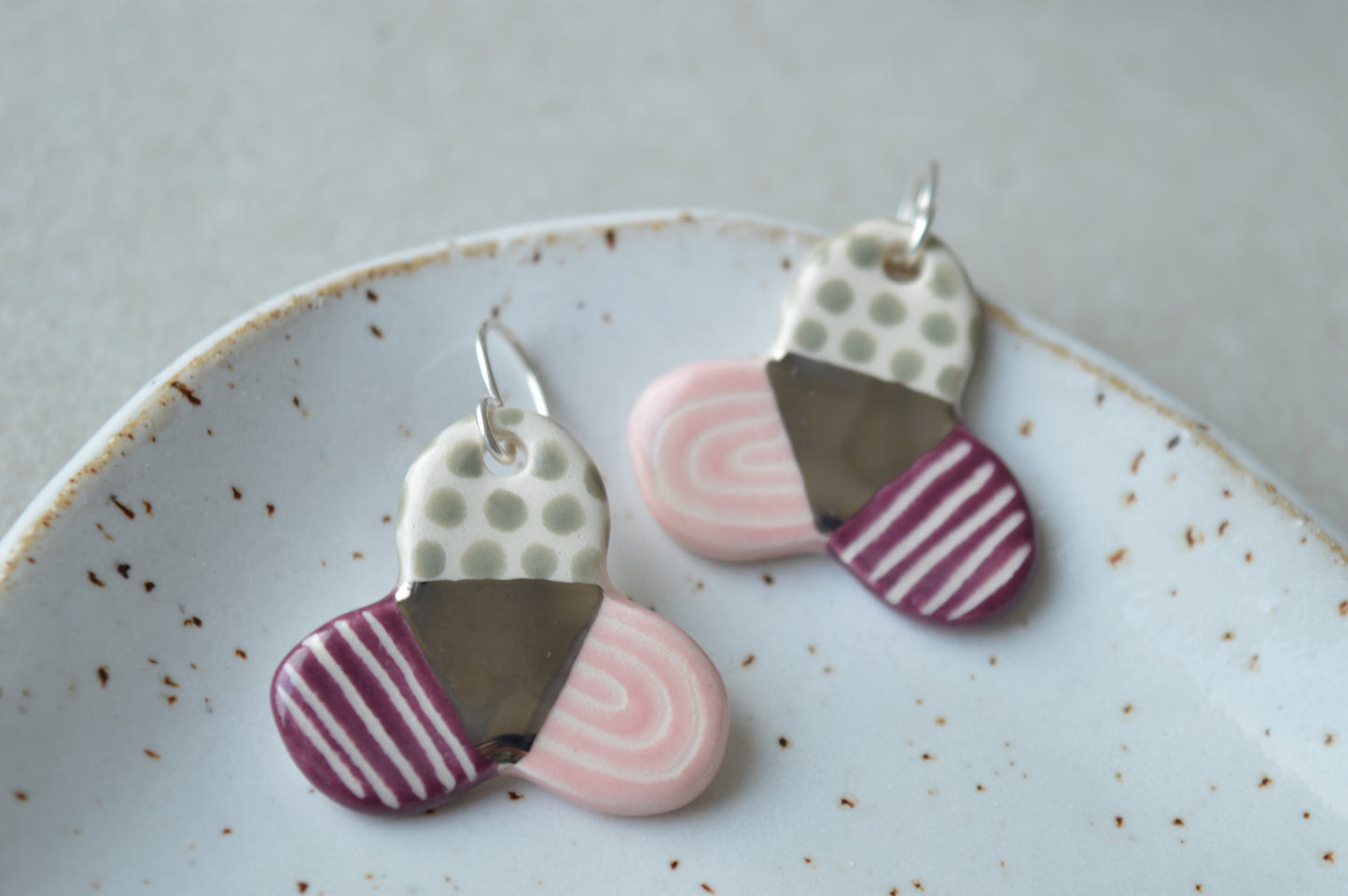 Ceramic Earrings No. 160