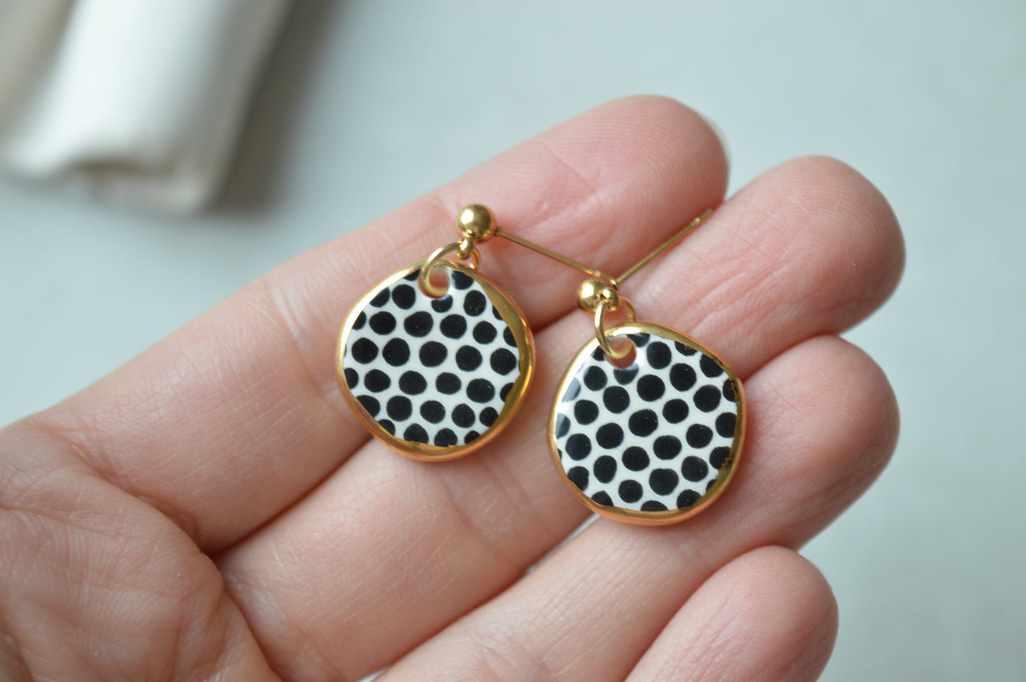 Ceramic Earrings No. 181