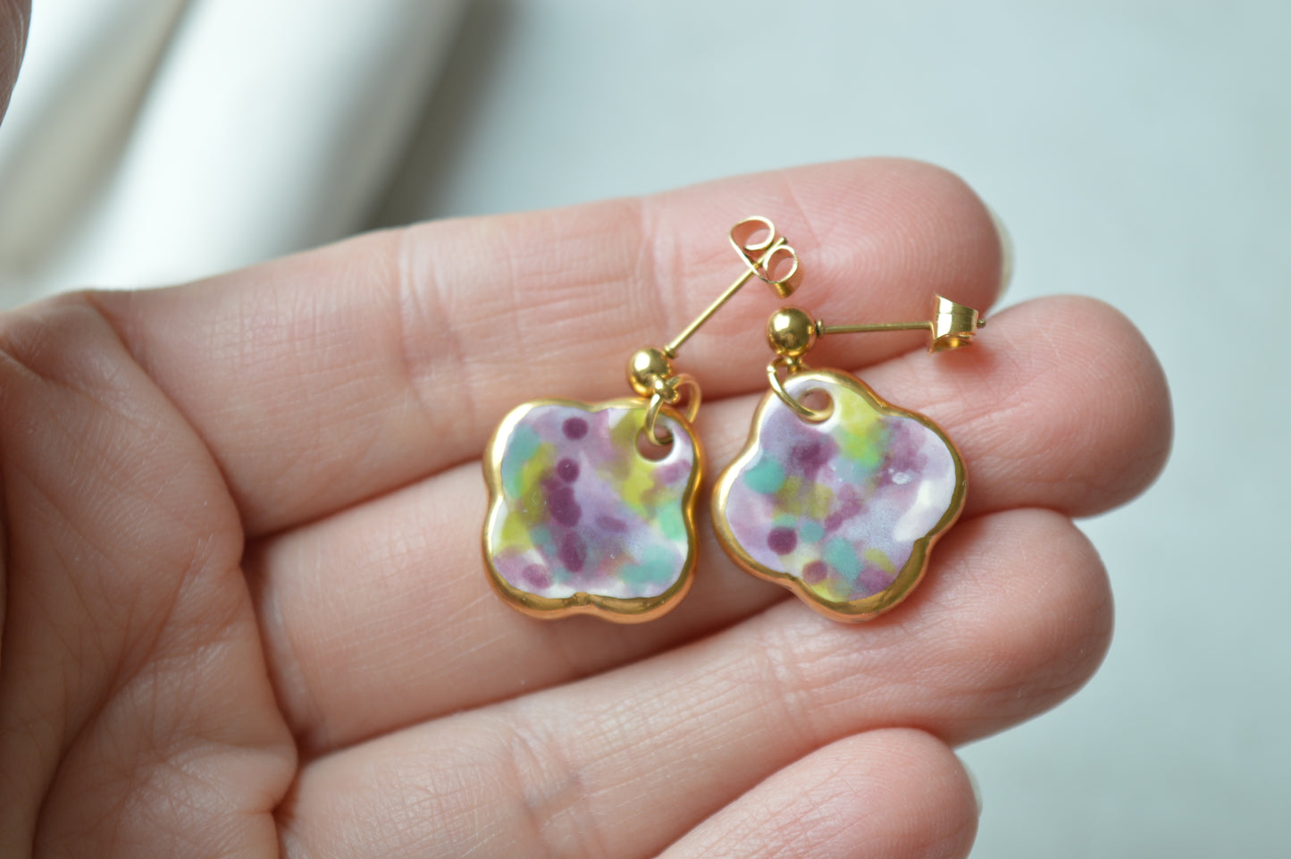 Ceramic Earrings No. 227