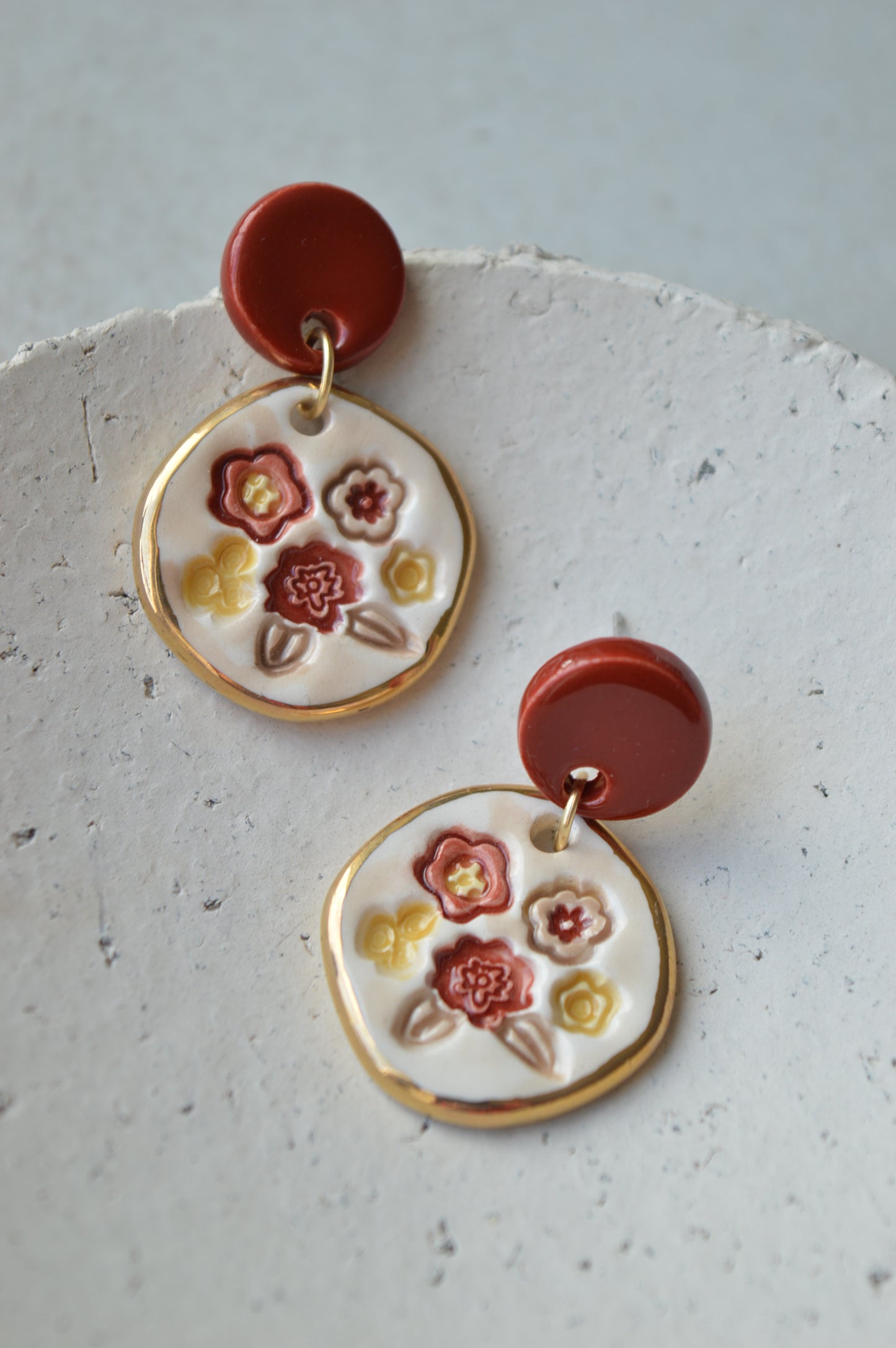 Ceramic Earrings No. 210