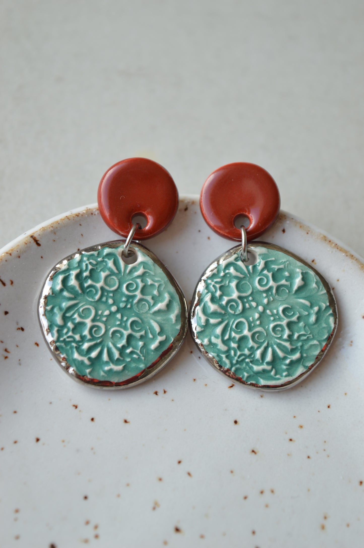 Ceramic Earrings No. 213