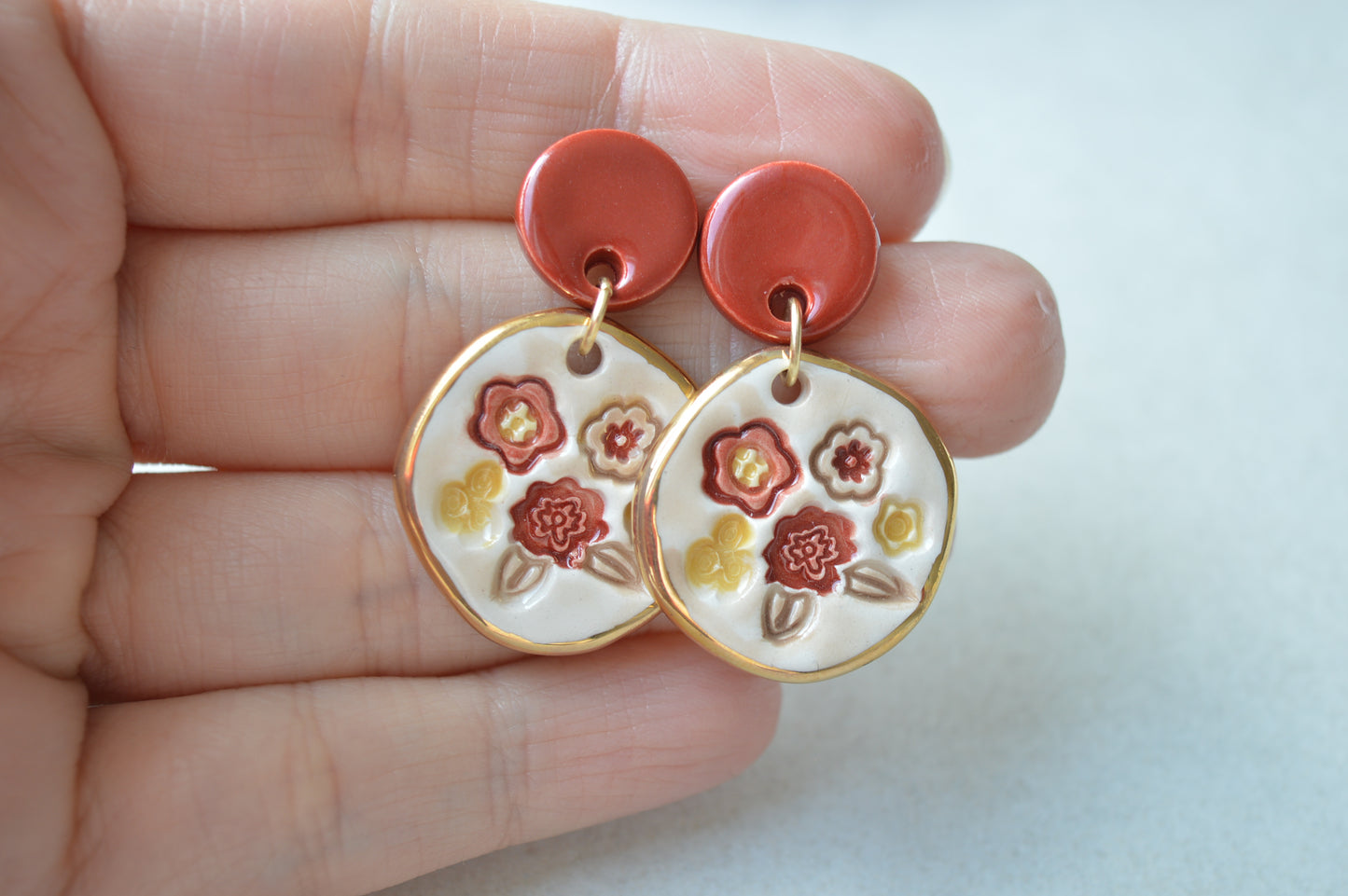 Ceramic Earrings No. 210