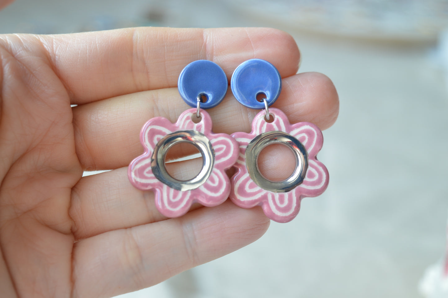 Ceramic Earrings No. 203