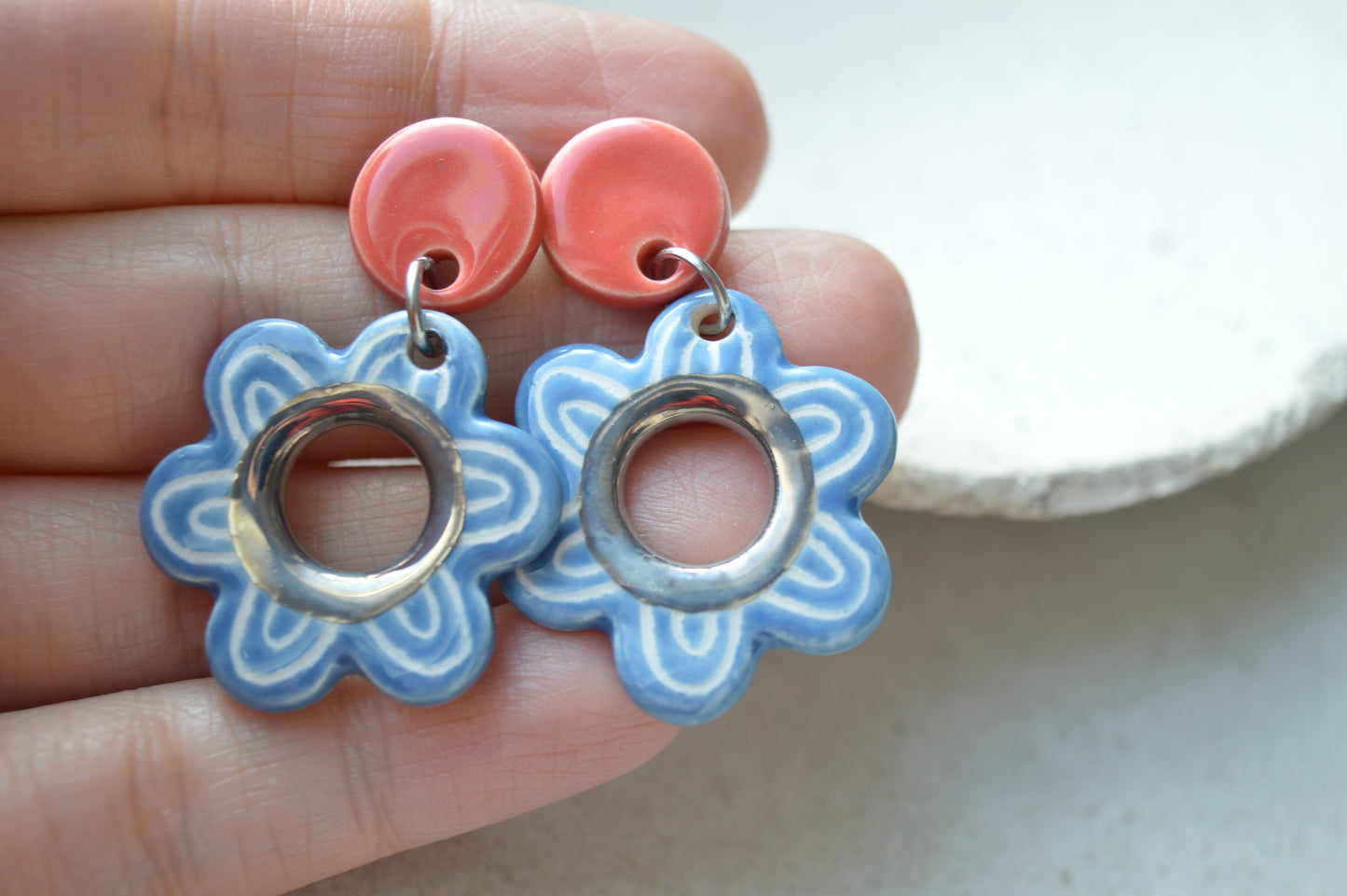 Ceramic Earrings No. 202