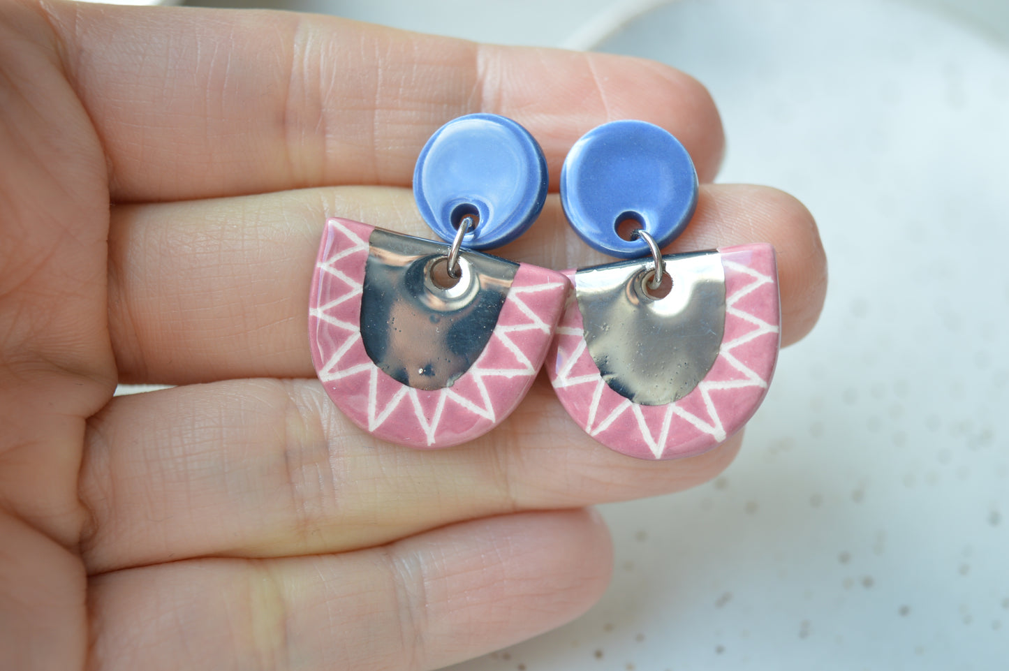 Ceramic Earrings No. 222