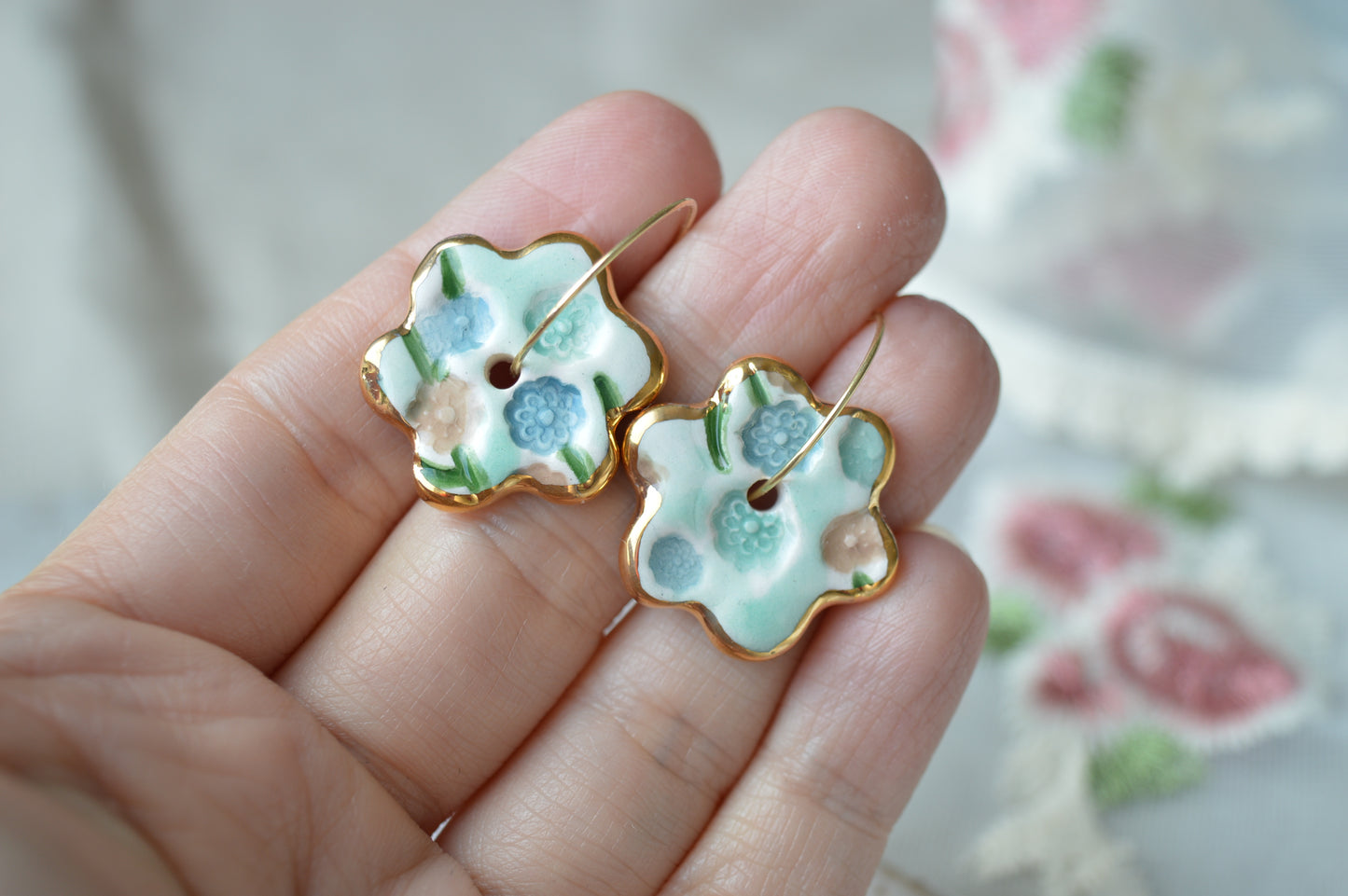 Ceramic earrings No. 200