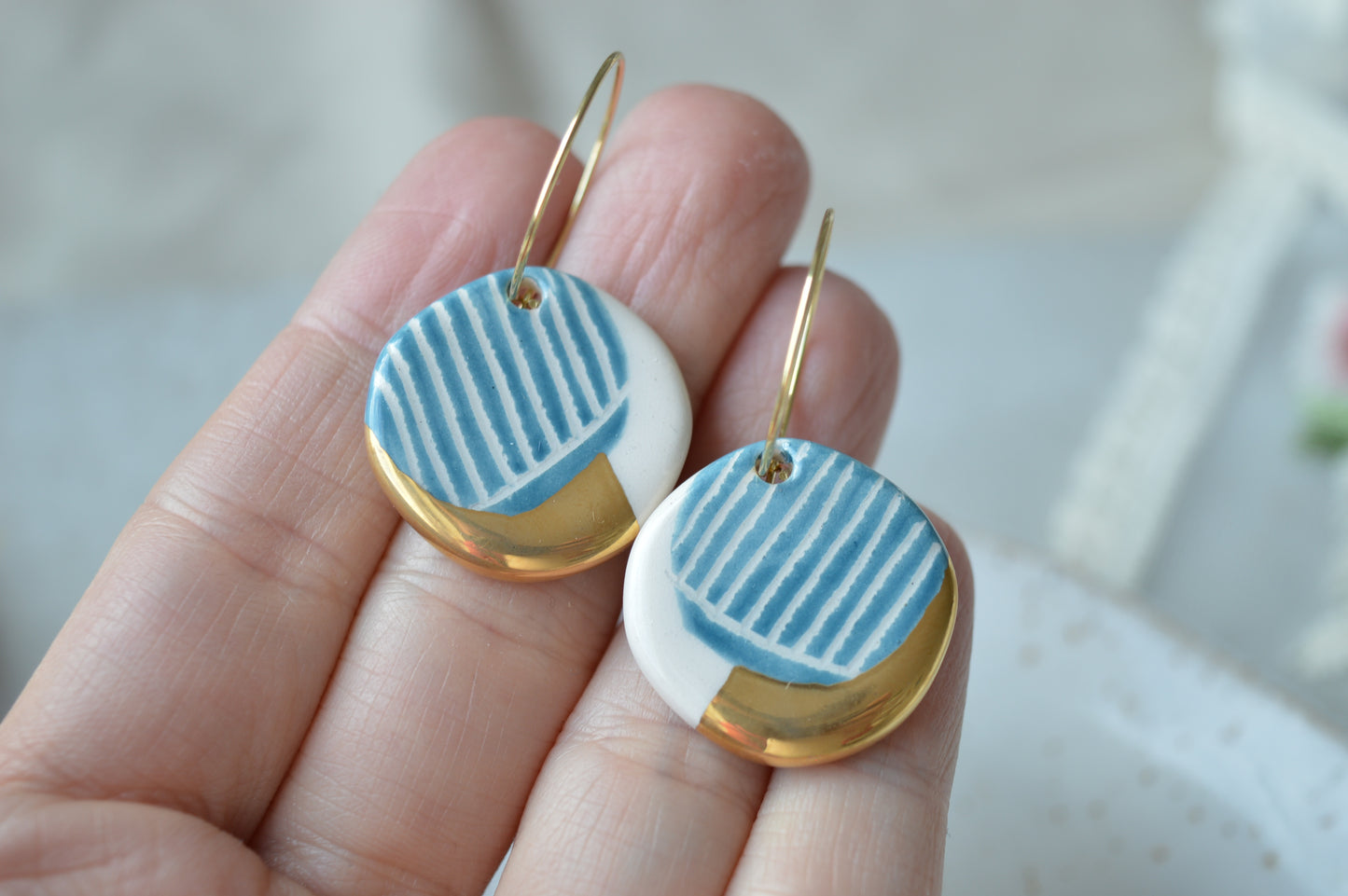 Ceramic Earrings No. 178