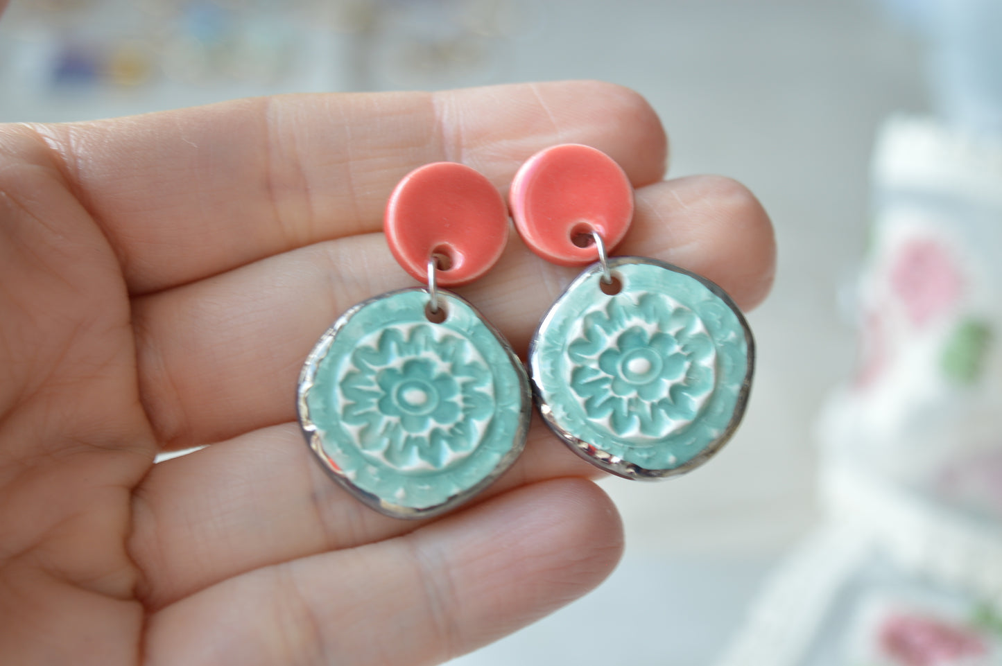 Ceramic Earrings No. 212