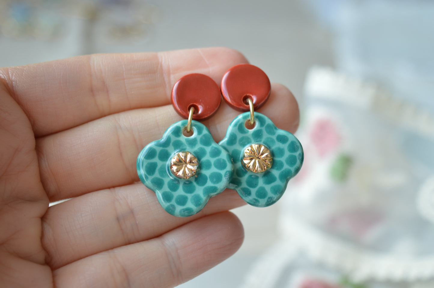 Ceramic Earrings No. 209