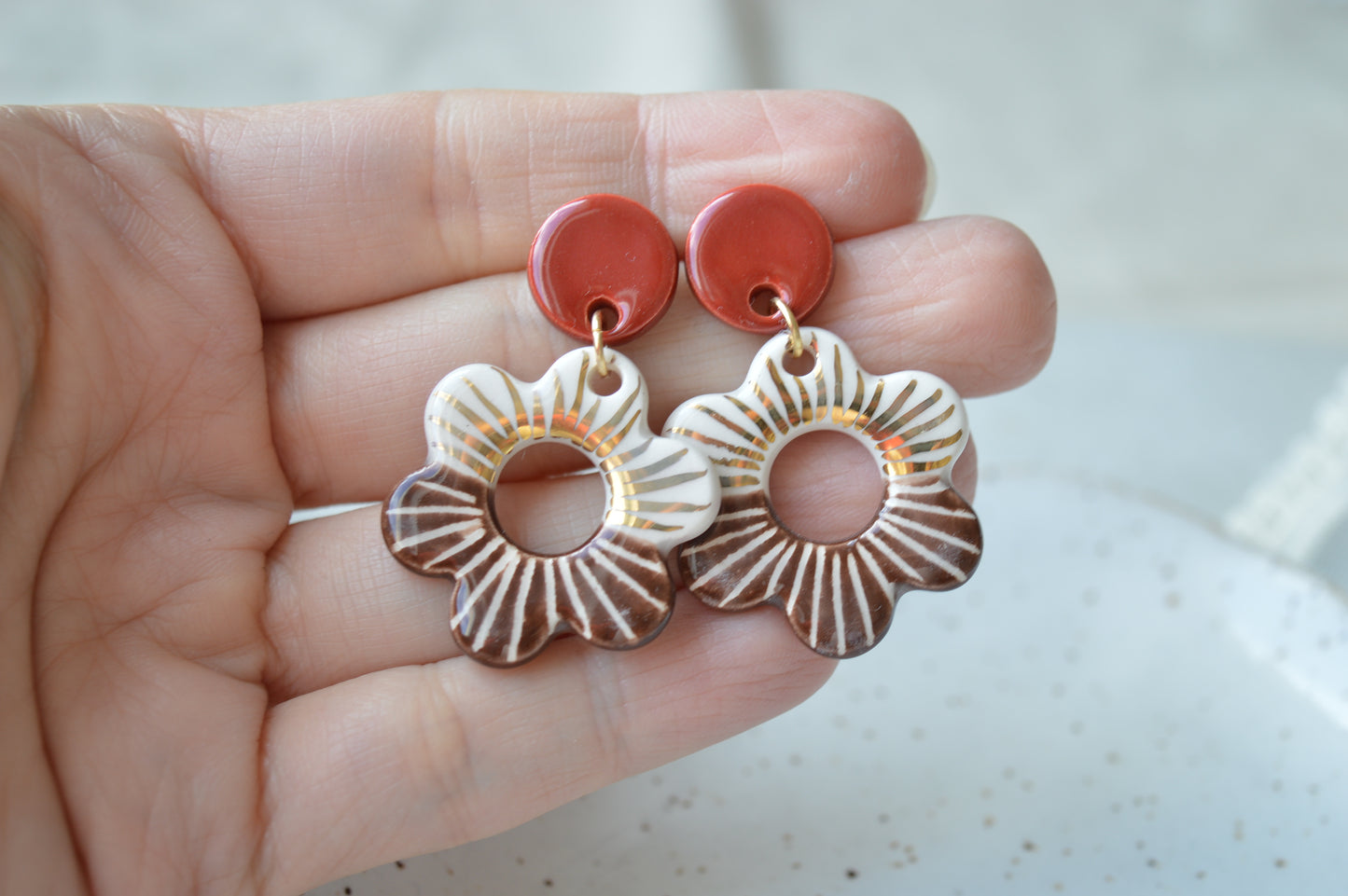 Ceramic Earrings No. 207