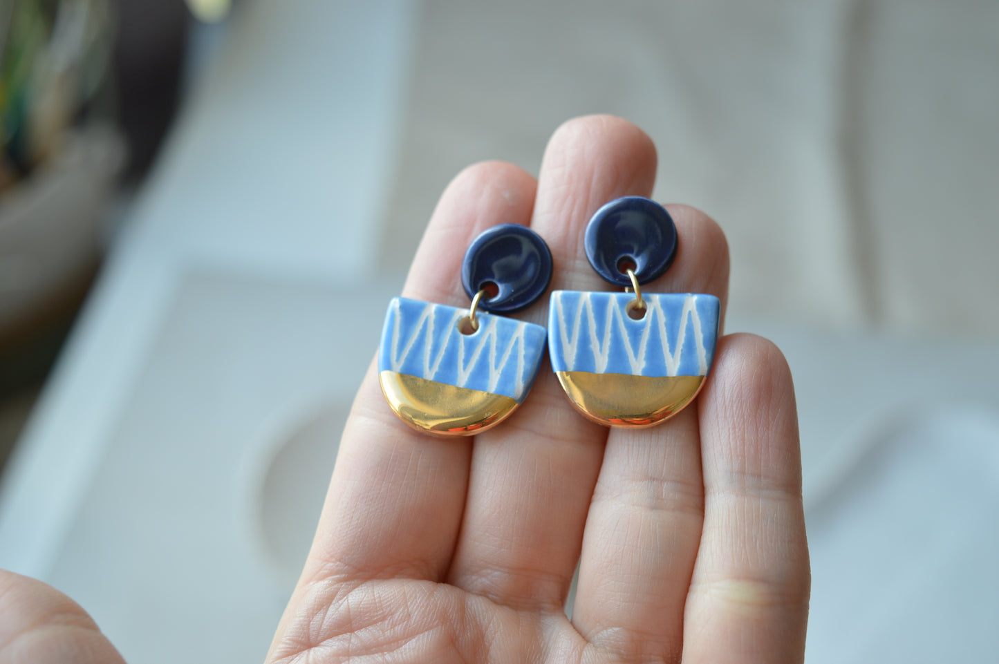 Ceramic Earrings No. 224