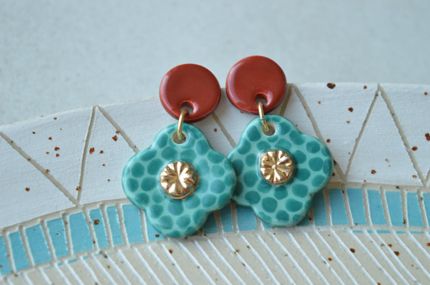 Ceramic Earrings No. 209