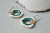 Artisan hoop earrings