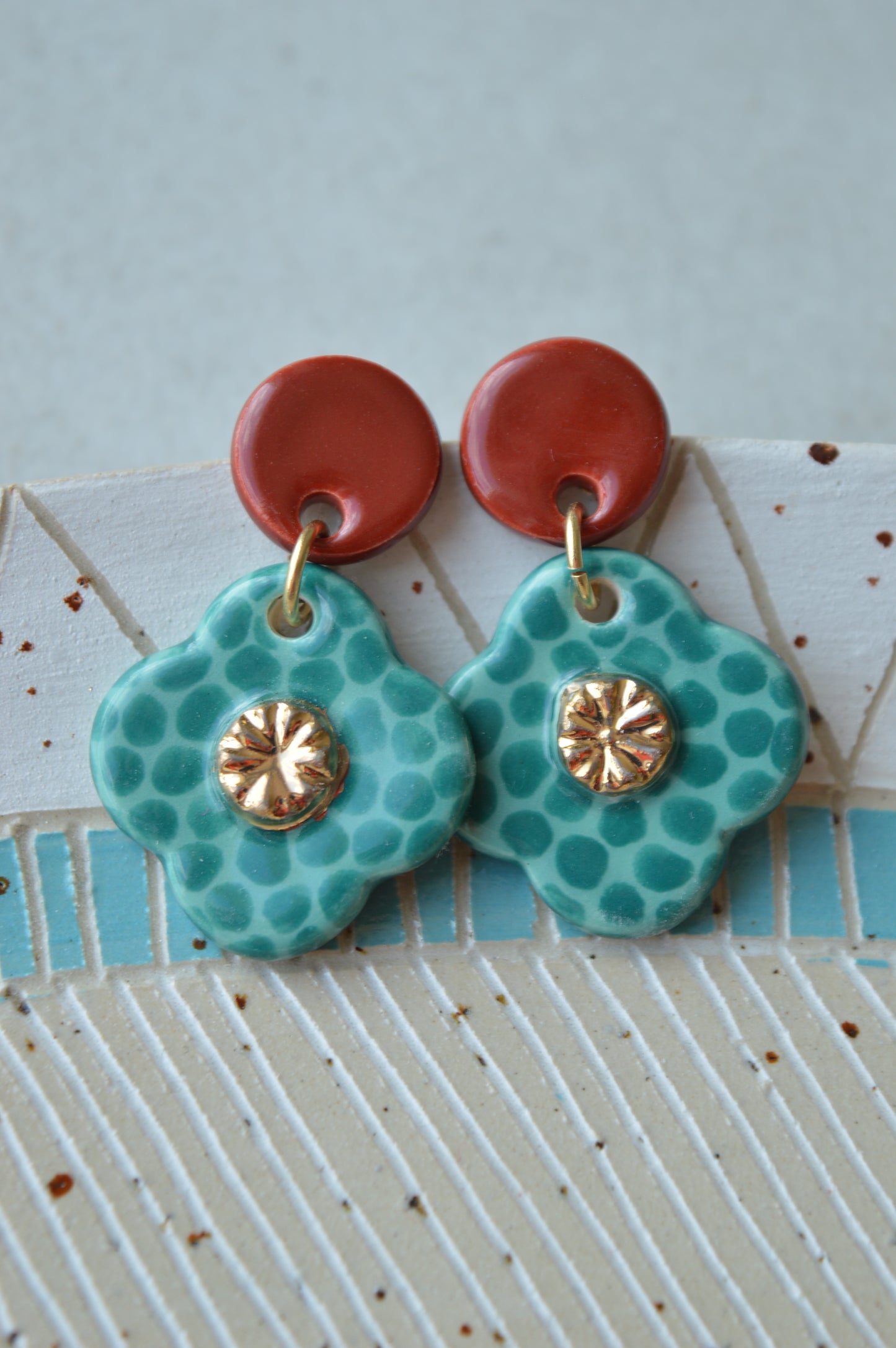 Ceramic Earrings No. 209