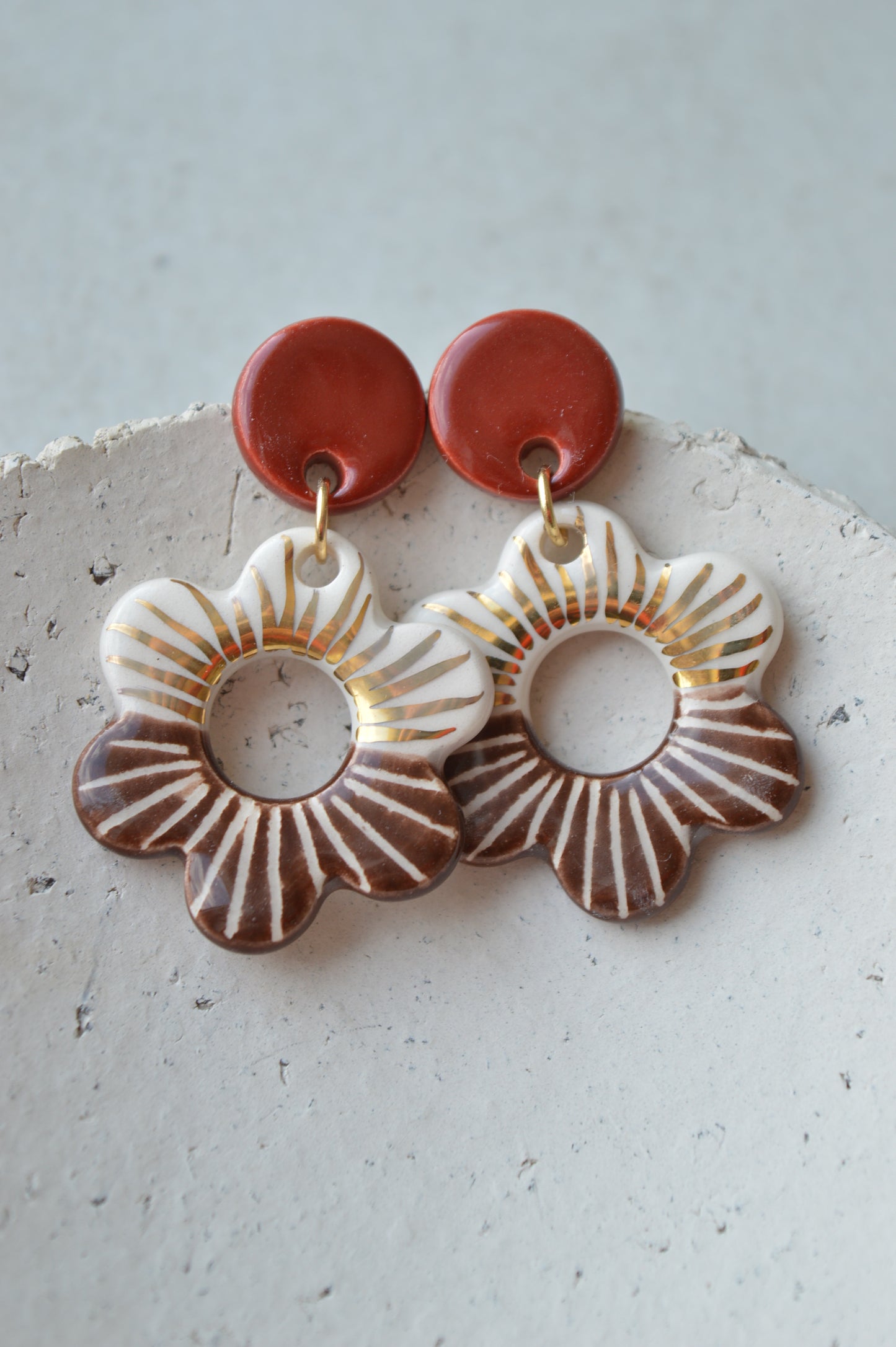 Ceramic Earrings No. 207