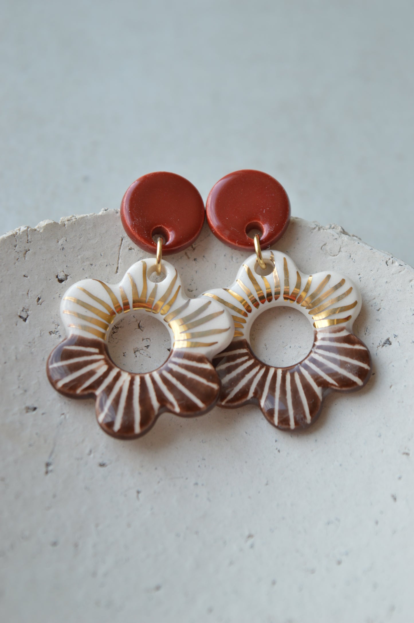 Ceramic Earrings No. 207