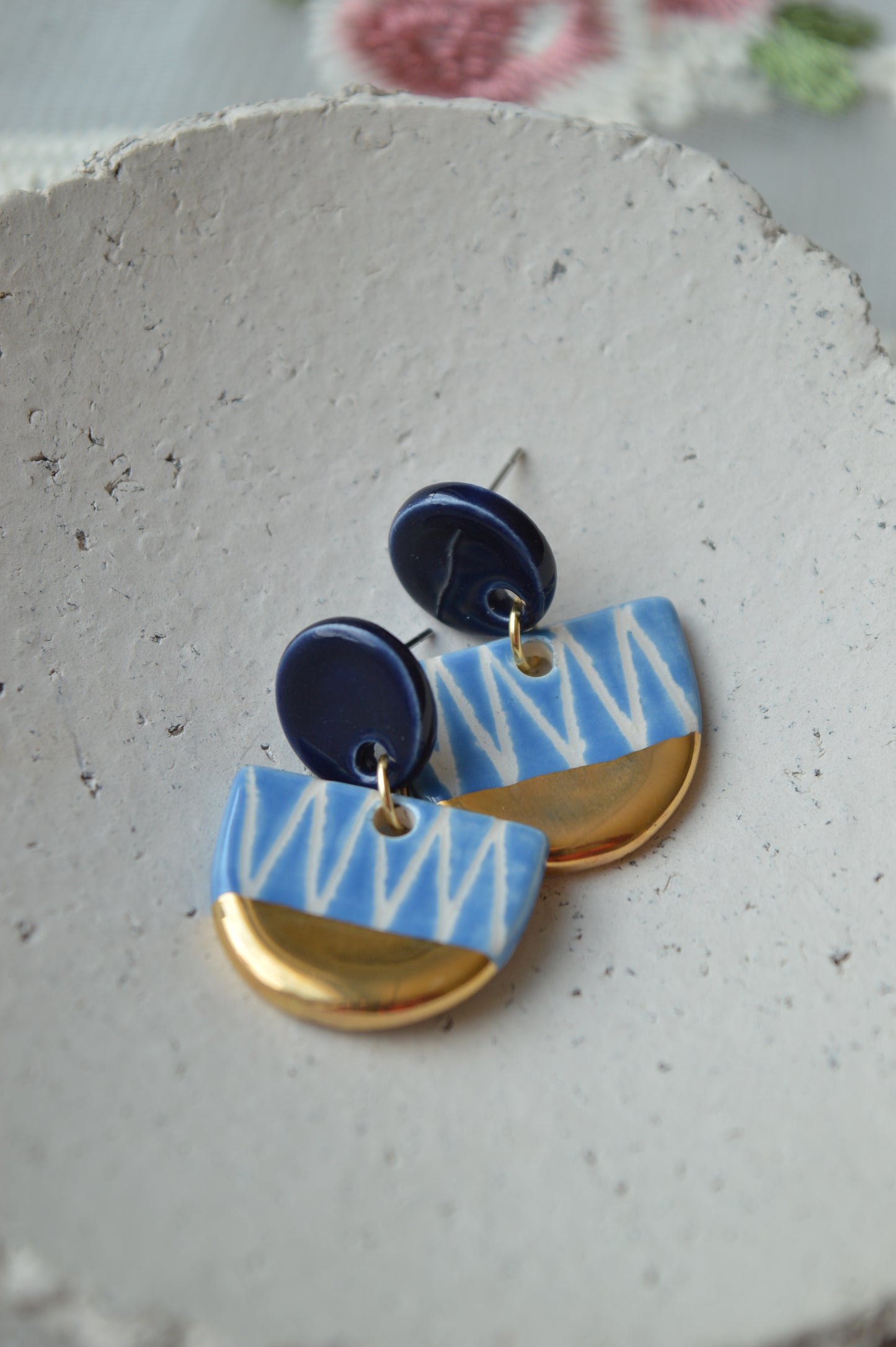 Ceramic Earrings No. 224